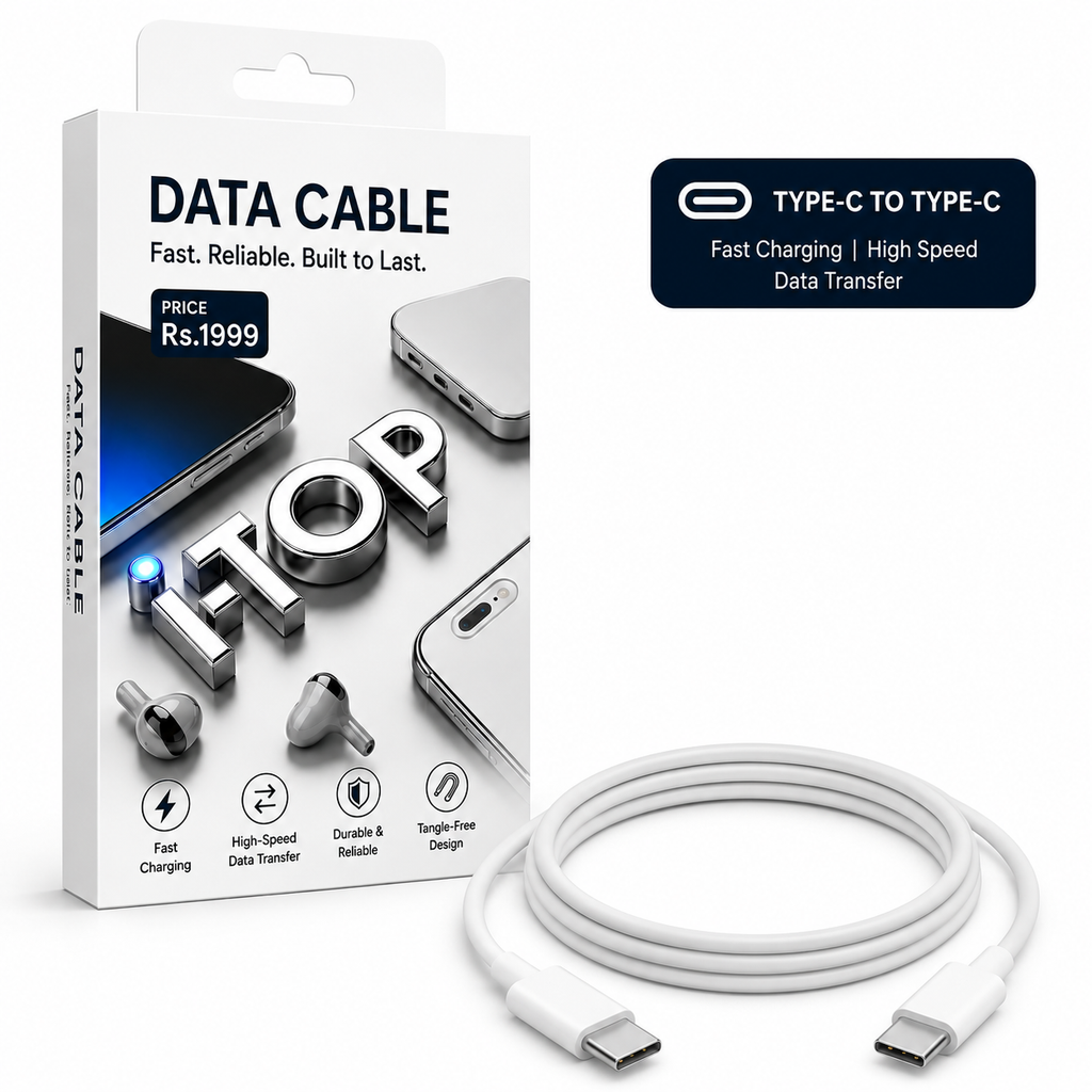 i-Top Type C 1 m Original Apple Type C to Type C MlU2Q83ZM/A (Compatible with iPhone, Apple, White, One Cable, USB Type C To USB Type C)
