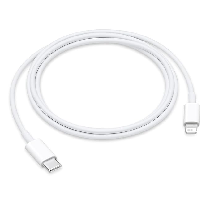 powertronics Lightning Cable 1 m Apple Type C to Lightning - MUlQ93ZM/A (Compatible with iPhone, Apple, White, One Cable)