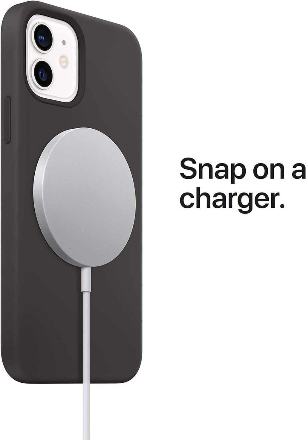 AppIeAura Power Wave Charge 2.8 A Wireless Mobile Charger with Detachable Cable (White, Silver)