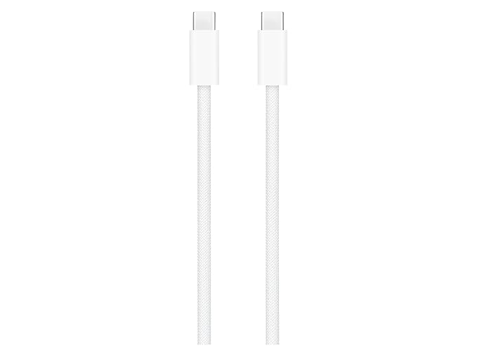 PowerTronics USB Type C to Type C 60W 3.1A fast charging Apple Data cable, Compatable for iPhone 15,16  1M long