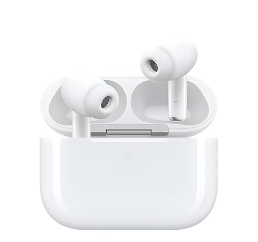 Apple AirPods Pro 3 Wireless Earbuds, Active Noise Cancellation, Live Translation, Heart Rate Sensing, Bluetooth Headphones, Spatial Audio, High-Fidelity Sound, USB-C Charging