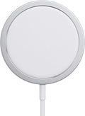 AppIeAura Power Wave Charge 2.8 A Wireless Mobile Charger with Detachable Cable (White, Silver)