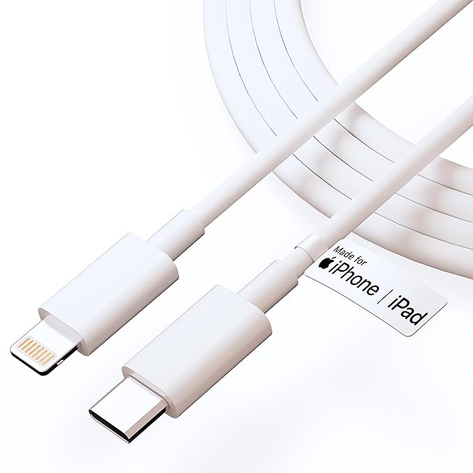 AppleAura USB-C to Lightning Cable 1M [Apple MFi Certified] Fast Charging PD Cable compatible for iPhone 14/13/12/11/X/XS/XR/8 Plus & iPad