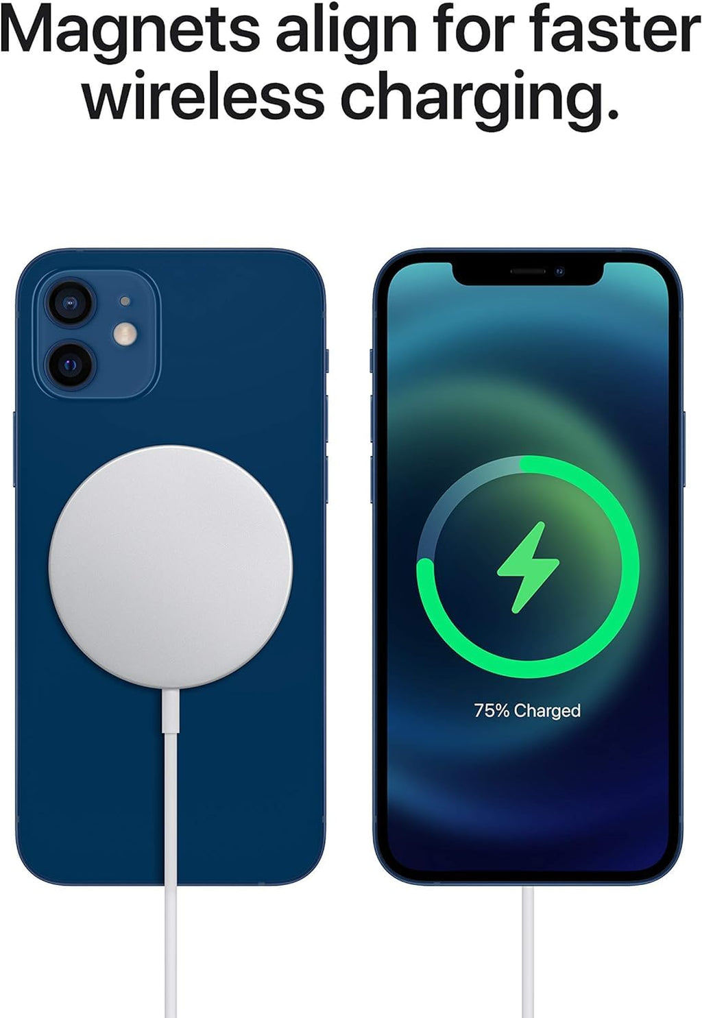 AppIeAura Power Wave Charge 2.8 A Wireless Mobile Charger with Detachable Cable (White, Silver)
