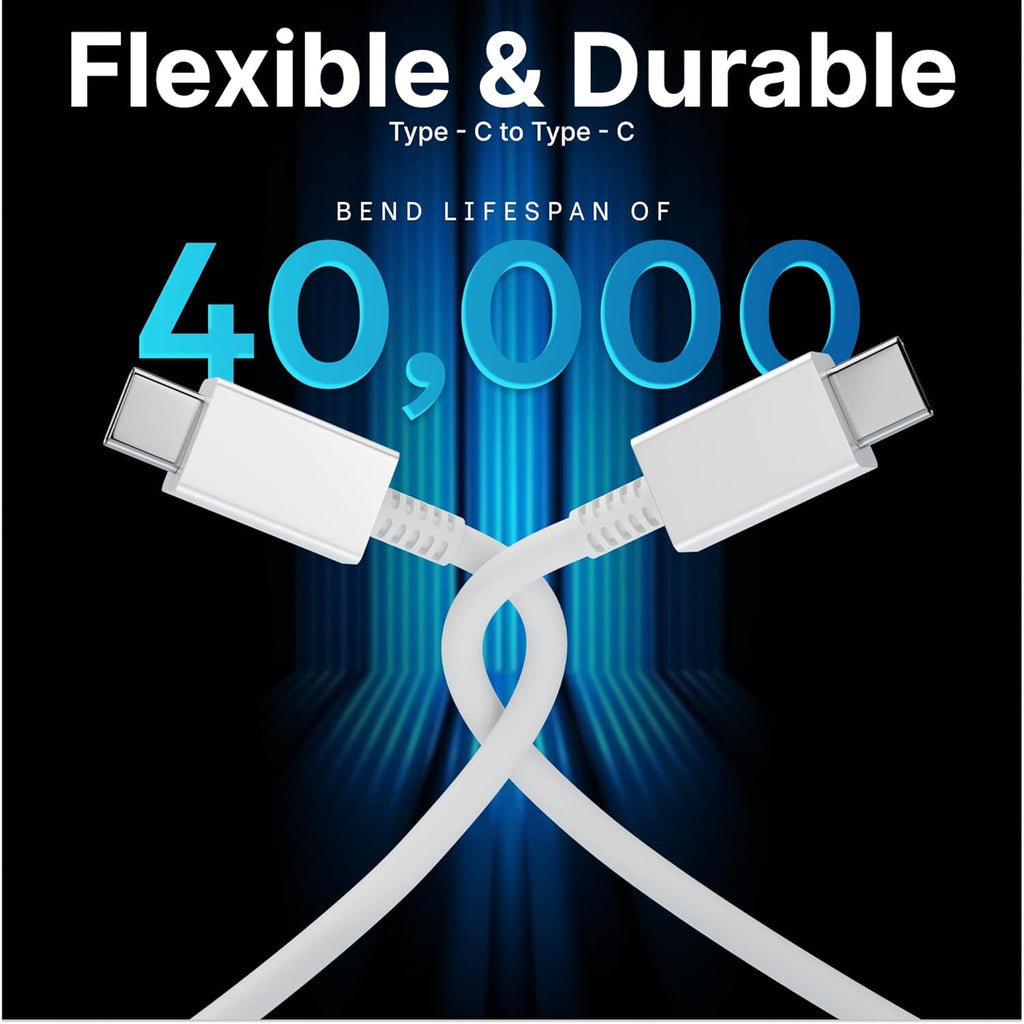 AppleAura iPhone Charger Cable(MFi Certified) Type C to Type C Cable for iPhone 17/17 Air/17 Pro/17 Pro Max, 16/16 Plus/16 Pro/16 Pro Max, iPhone 15