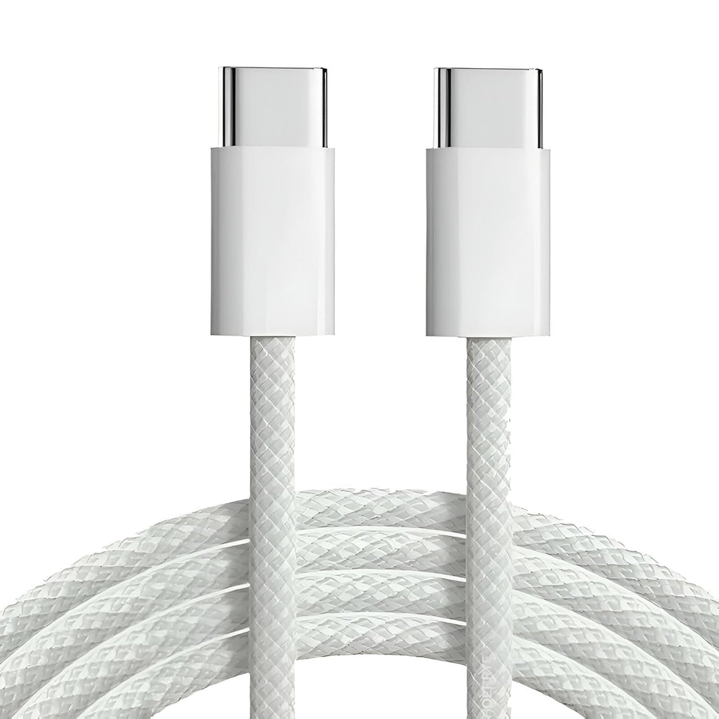 PowerTronics USB Type C to Type C 60W 3.1A fast charging Apple Data cable, Compatable for iPhone 15,16  1M long