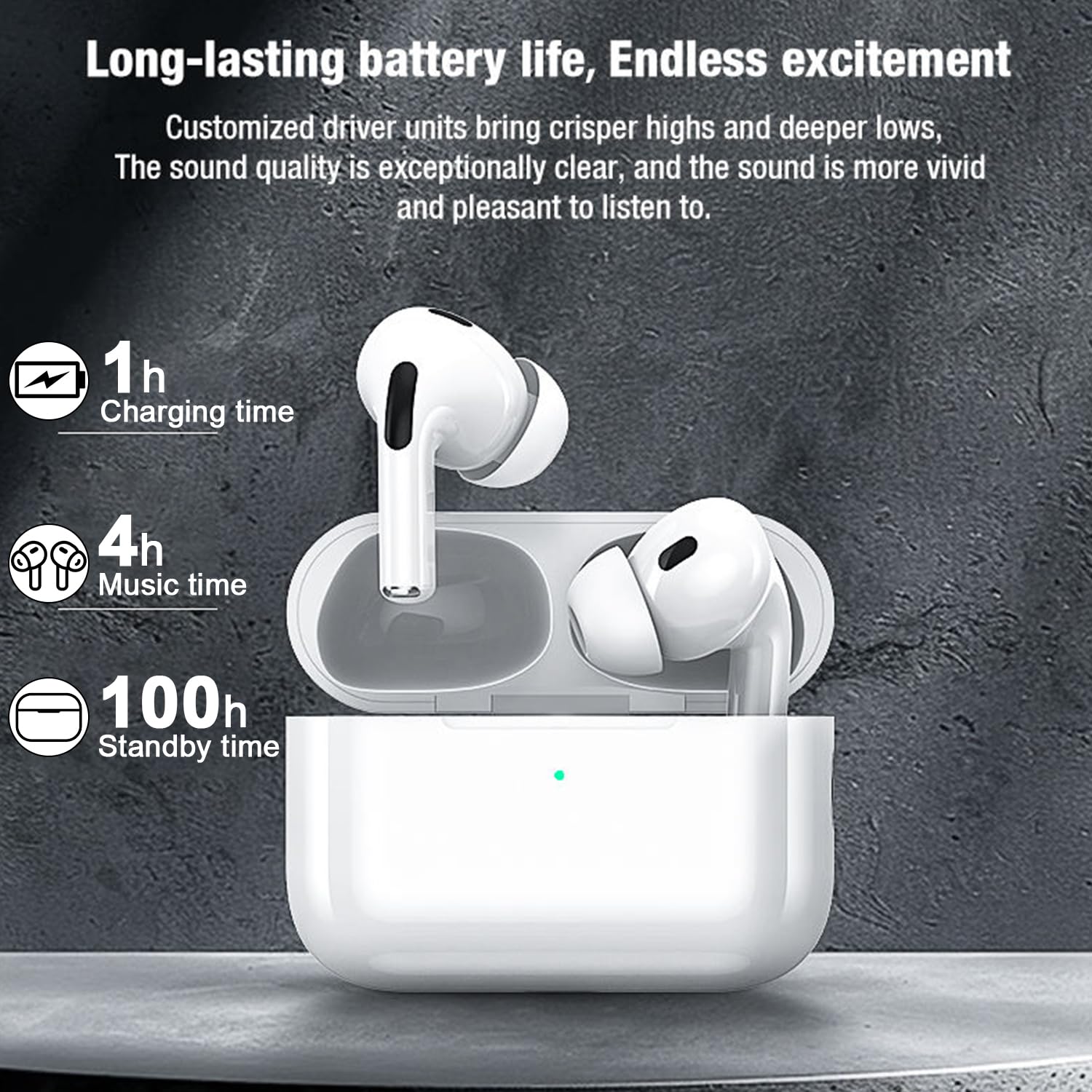 Apple AirPods Pro 3 Wireless Earbuds, Active Noise Cancellation, Live Translation, Heart Rate Sensing, Bluetooth Headphones, Spatial Audio, High-Fidelity Sound, USB-C Charging