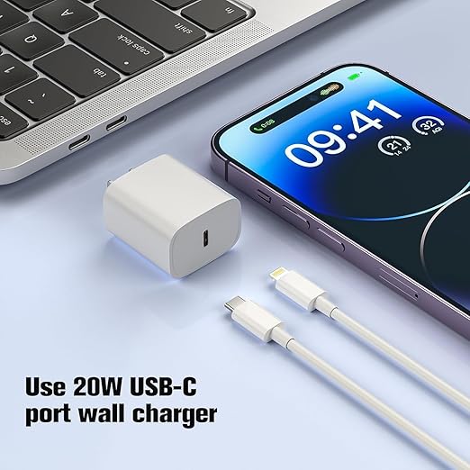 i-Top Lightning Cable 1 m Apple Lightning to USB-C Cable (Compatible with iPhone, Apple, White)