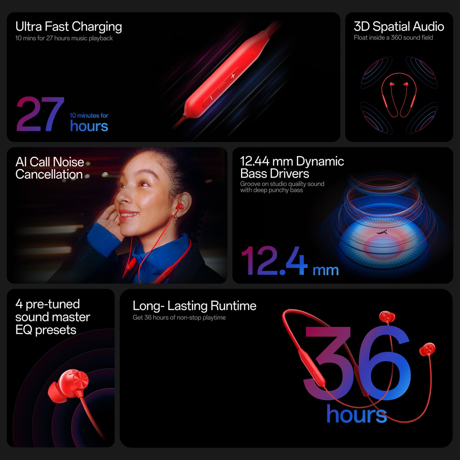 Bullet Z2 ANC Bluetooth in Ear Earphones with Mic, 45dB Hybrid ANC, Bombastic Bass - 12.4 mm Drivers, 10 Mins Charge - 20 Hrs Music, 28 Hrs Battery (Copy) (Copy)