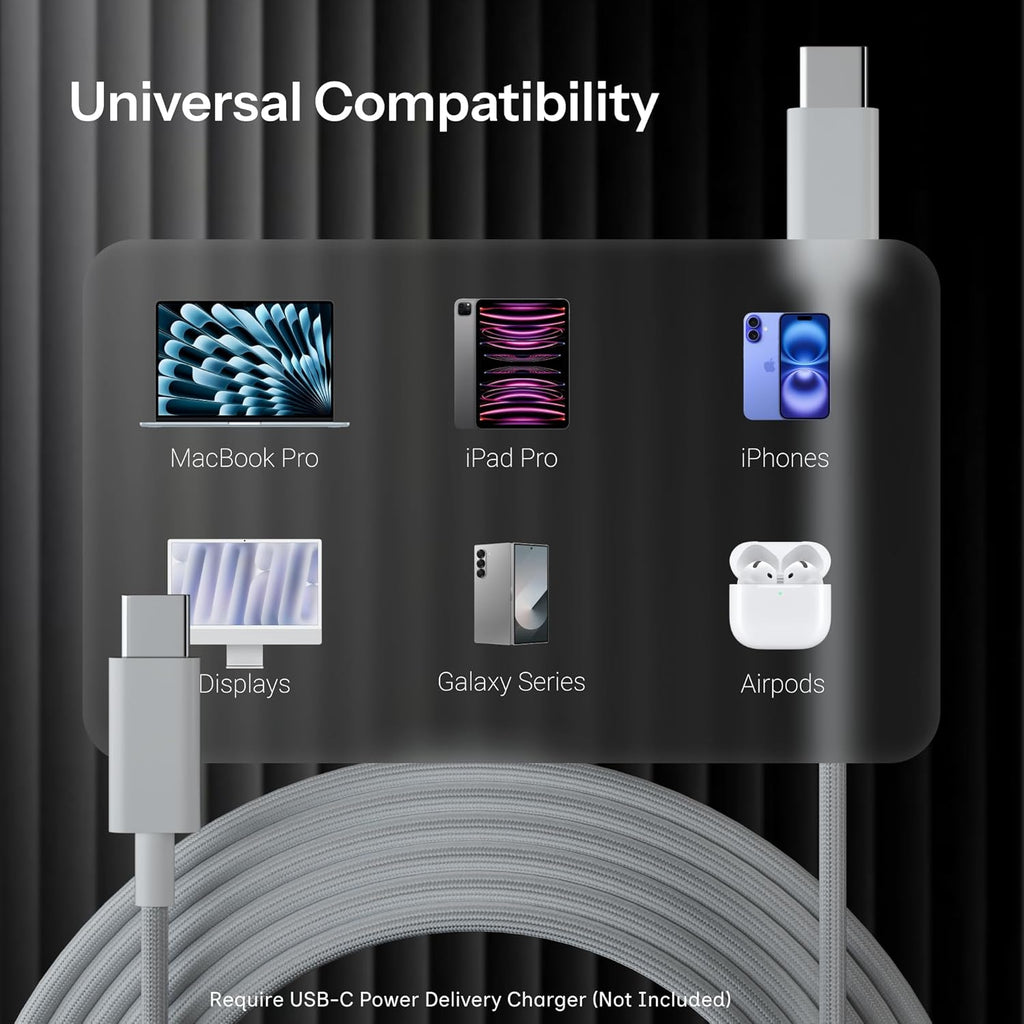 powertronics Lightning Cable 1 m Apple Type C to Lightning - MUlQ93ZM/A (Compatible with iPhone, Apple, White, One Cable)