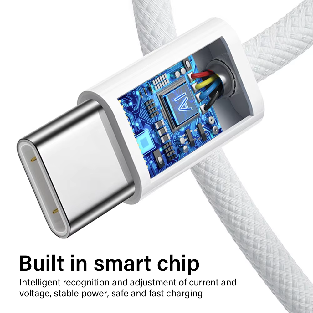 i-Top USB Type C Cable 3 A 1 m TPE 60W Fast Charging Type C to Type C Data Cable