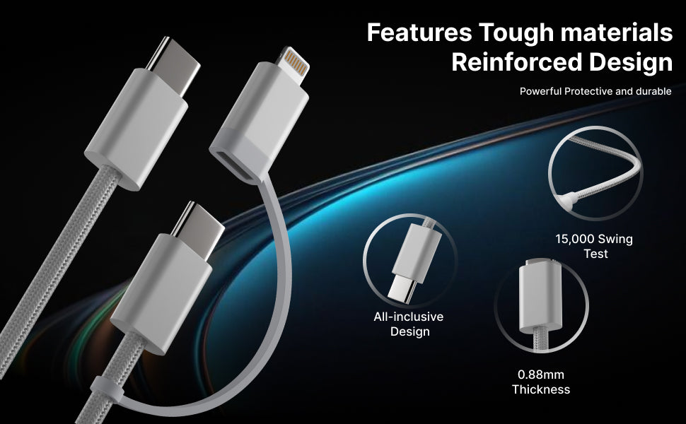 AppleAura iPhone Charger Cable(MFi Certified) Type C to Type C Cable for iPhone 17/17 Air/17 Pro/17 Pro Max, 16/16 Plus/16 Pro/16 Pro Max, iPhone 15