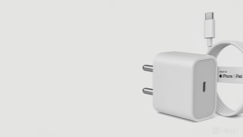 AppIeAura Supercharge 3.1 A Wall Charger for Mobile with 2in1 Detachable Cable (White) 1 Year Warranty.